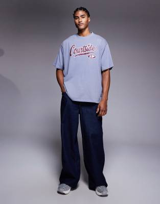 Courtside Oversized T-shirt In Purple