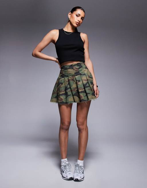ミニスカート RONRON PLEATS BANDING MINI SKIRT CAMOUFLAGE RR25BSK4588CF 71GhN07CAcL._UY1000_.jpg