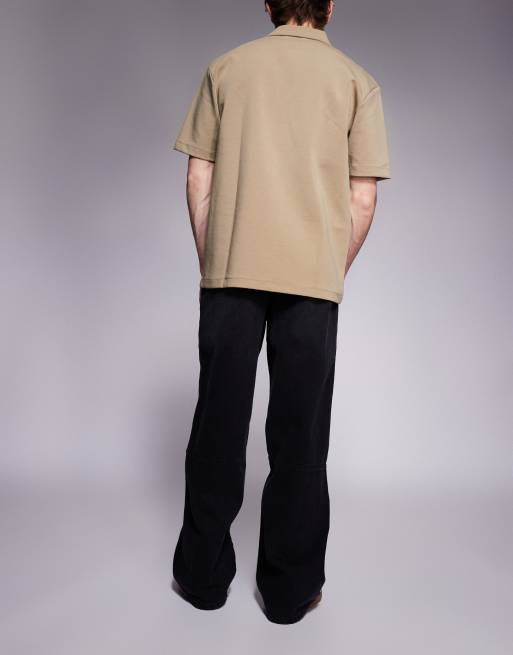 Courtside - Rechte jeans met extreem baggy pijpen in zwart met wassing, 2 van 5