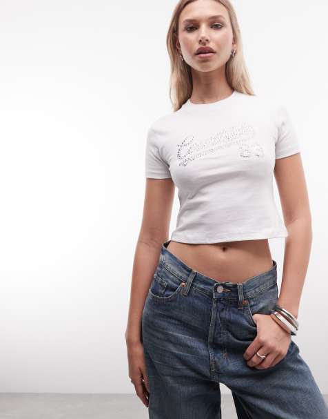 Courtside - T-shirt baby bianca con logo - view 1