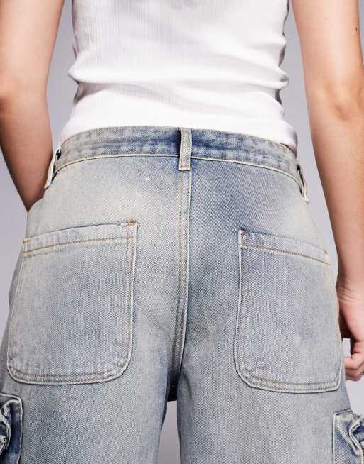 Courtside - Ultra baggy jeans met zakken en grijze wassing, 4 van 5