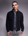 [Courtside] Courtside zip detail denim jacket in washed black S Washed black