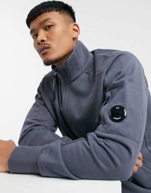 C.P. Company quarter-zip sweatshirt and shorts in blue | ASOS