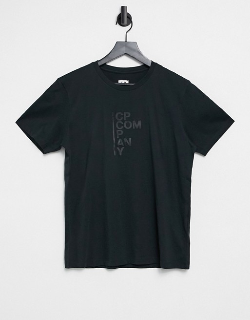 C.P. Company chest print t-shirt in black