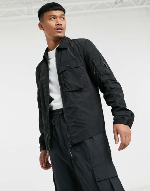C.P. Company - Veste zippée avec détail façon objectif sur la manche - Noir, 3 de 4