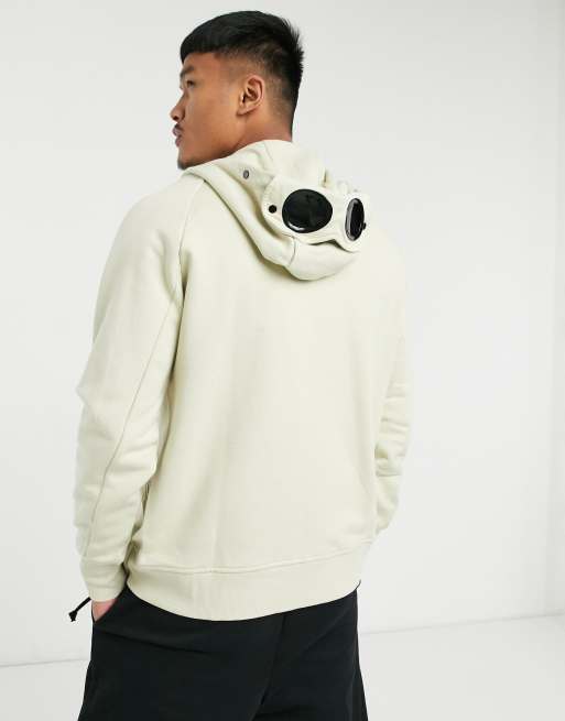 Cp company full online zip goggle hoodie grey