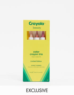 Crayola Colour Crayon Trio - Sunset Shimmer