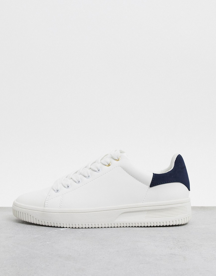 Creative Recreation - Sneakers con suola chunky bianche e blu navy-Bianco