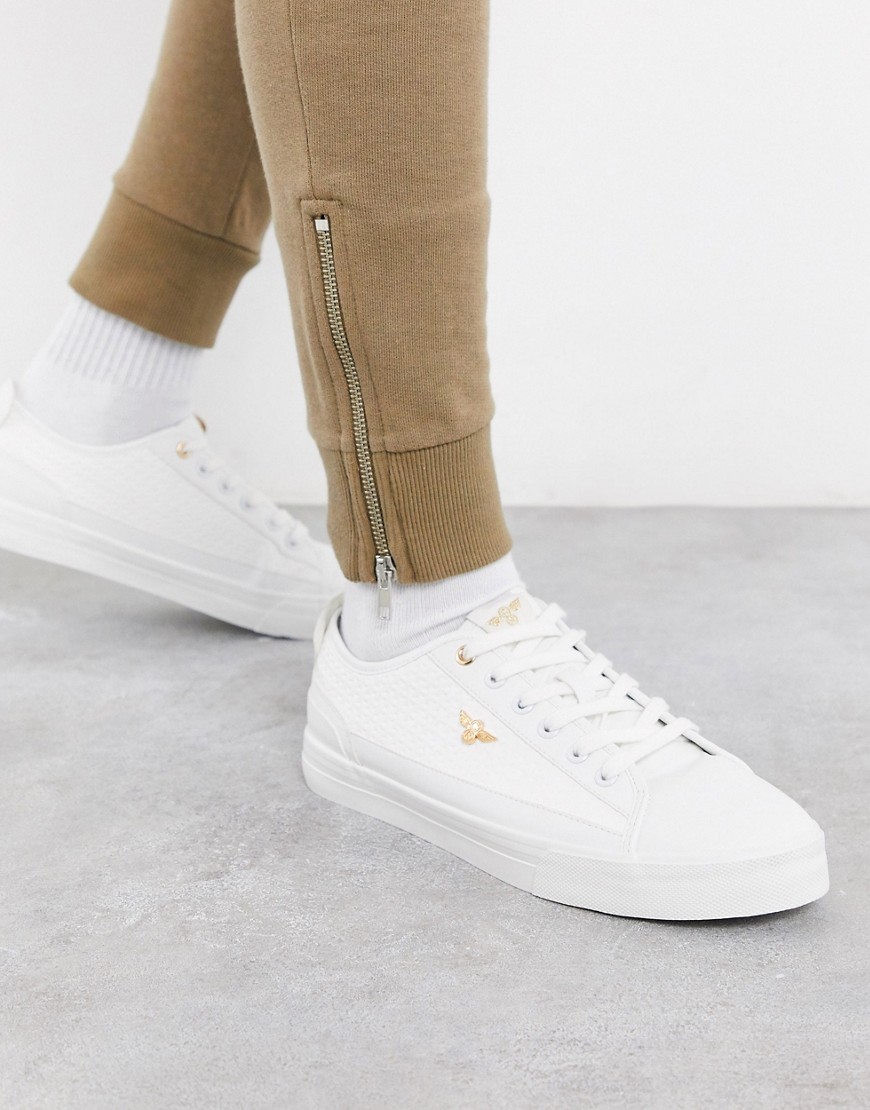 Creative Recreation - Sneakers in pelle zigrinata bianche-Bianco