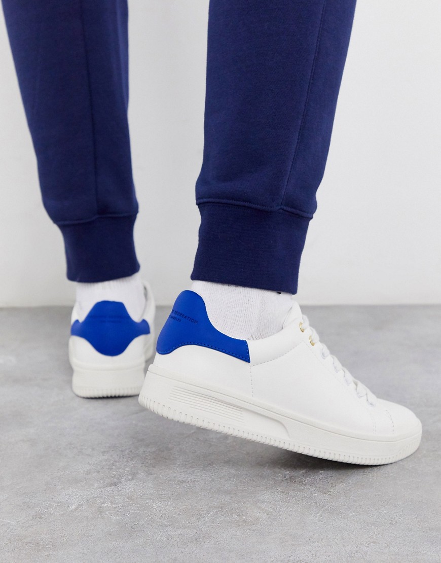 Creative Recreation - Sneakers met dikke zool in wit en blauw