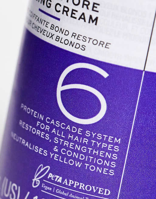 Crema de peinado para cabello rubios Plex 6 Bond Restore de 100 ml de Revolution Haircare, 3 de 4