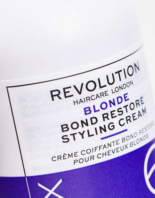 Crema de peinado para cabello rubios Plex 6 Bond Restore de 100 ml de Revolution Haircare, 4 de 4