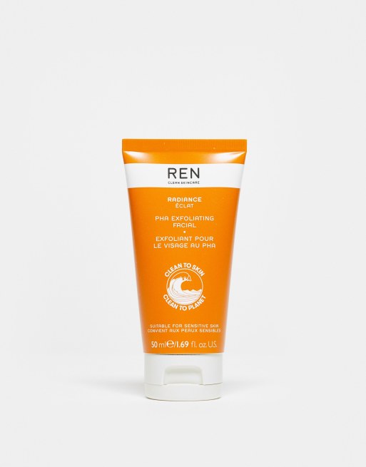 Crema facial exfoliante con polihidroxiácidos Radiance de 50 ml de Ren