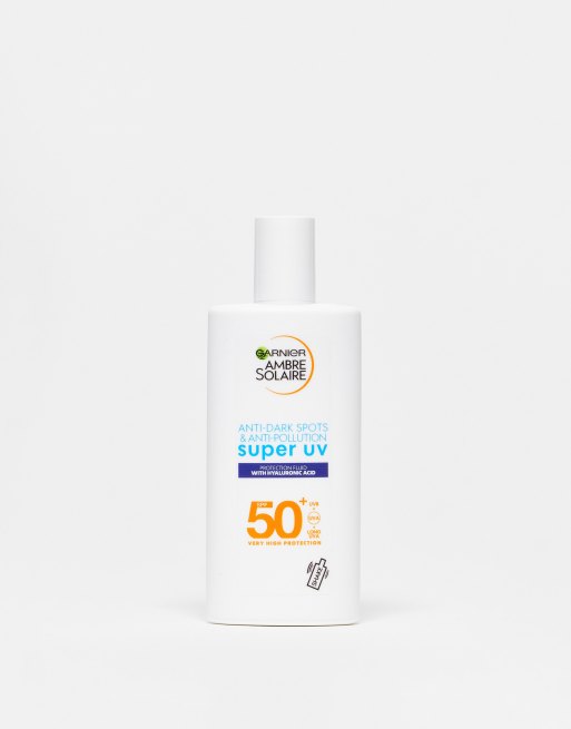 Crema facial solar ligera con FPS50+ para pieles ultrasensibles Sensitive Advanced de 40 ml de Garnier Ambre Solaire