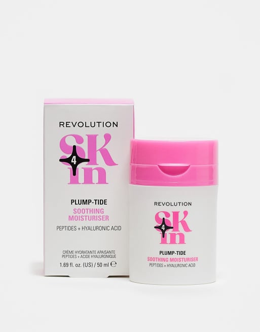 Crema hidratante calmante con péptidos y ácido hialurónico Plump-Tide de 50 ml de Revolution Skin
