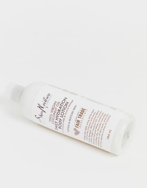 Crema para el cuerpo hidratante diaria con aceite de coco virgen 100% de 384 ml de Shea Moisture, 2 de 4