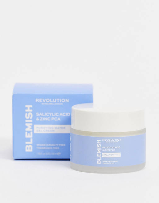 Crema purificante en gel con ácido salicílico y zinc PCA de Revolution Skincare 