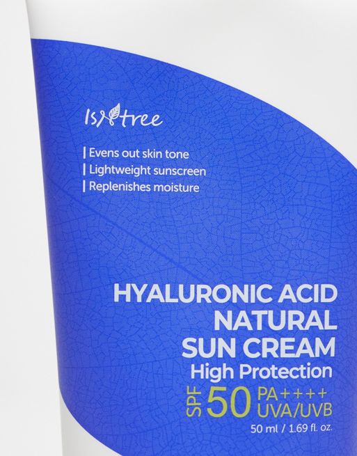 Crema solar con ácido hialurónico Hyaluronic Acid Natural Sun Cream de 50 ml de Isntree