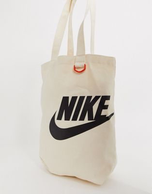 Cremefarvet mulepose fra Nike