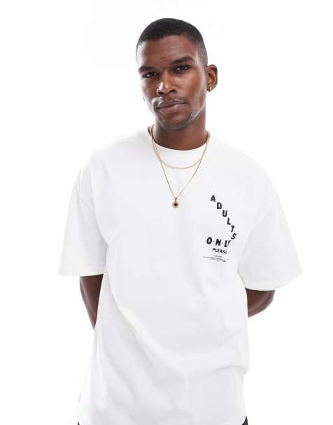 Criminal Damage Adults only t-shirt off-white in off-white - view 1