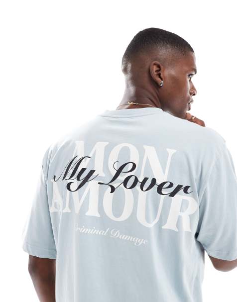 Criminal Damage Amour t-shirt blue in blue - view 1