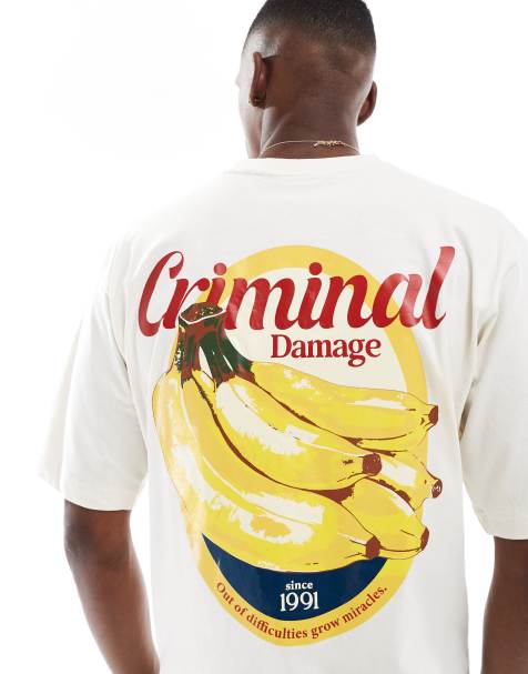 Criminal Damage Banana t-shirt off white in off white - view 1