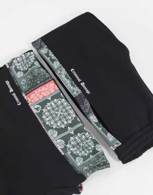 black bandana sweatpants