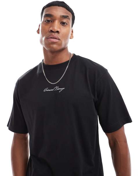 Criminal Damage cali t-shirt in black