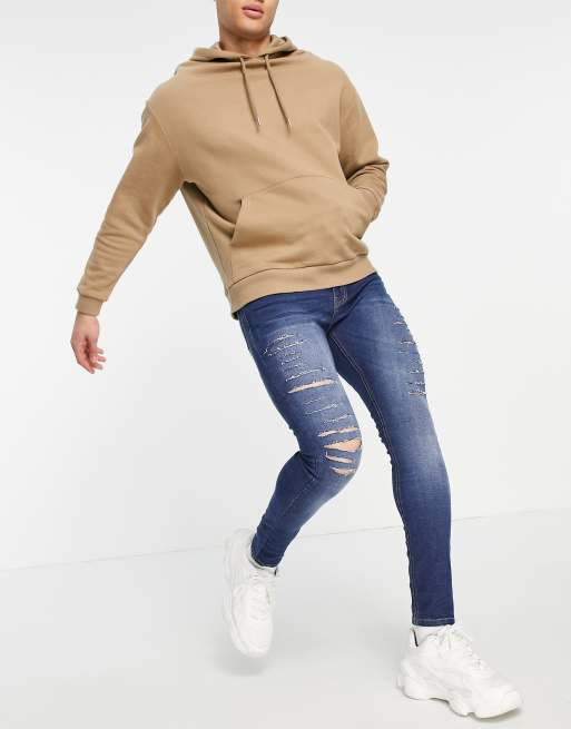 Criminal Damage - Camden - Slim fit jeans in medium wassing