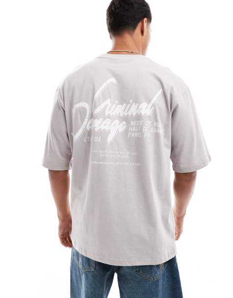 Criminal Damage Cd 01 t-shirt in light grey