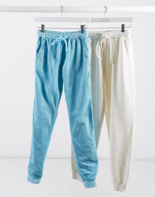 light blue tracksuit bottoms