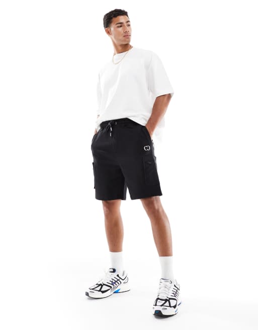 Criminal Damage Dalston short in black