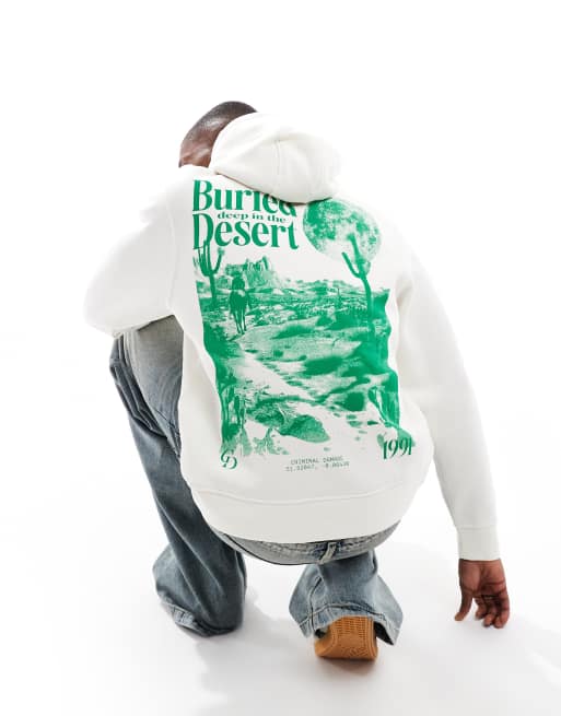 Criminal Damage Desert hoodie ecru in ecru