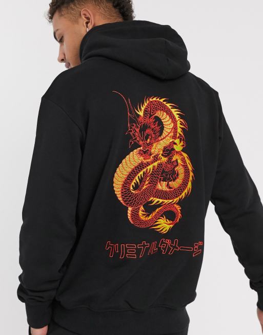 Dragon shop embroidered hoodie