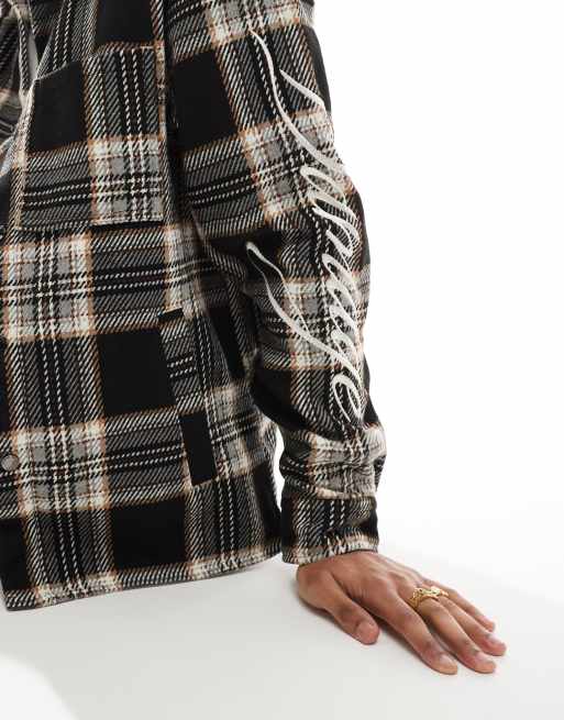 Criminal Damage Drop shoulder flannel shirt in check | ASOS