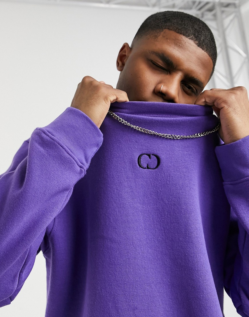 Criminal Damage Eco Essentials sweatshirt in purple