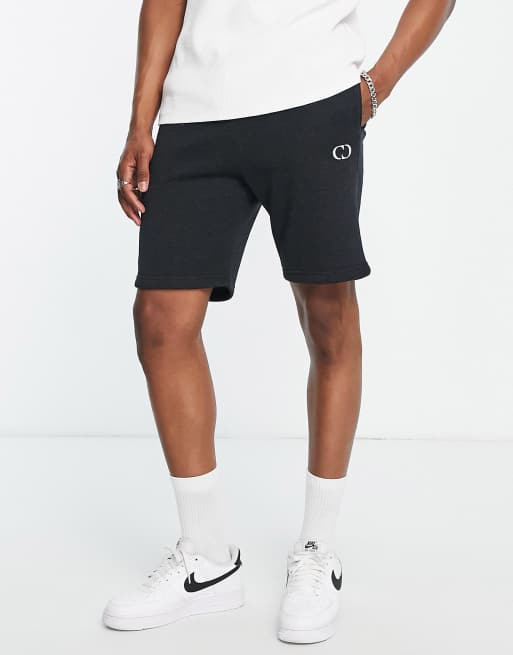 Criminal Damage - Essential - Pantaloncini in jersey nero carbone 