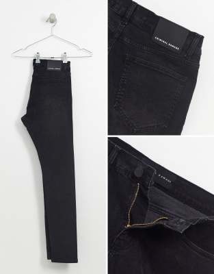 black stone wash jeans