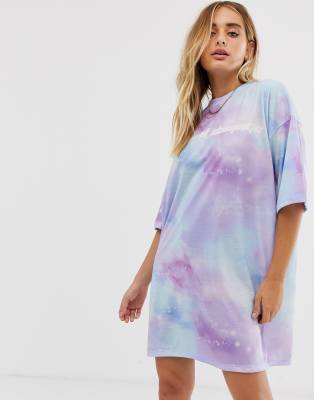 tie dye tee shirt dress