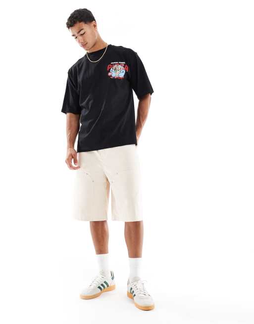 Criminal Damage Friday pizza t-shirt black in black | ASOS