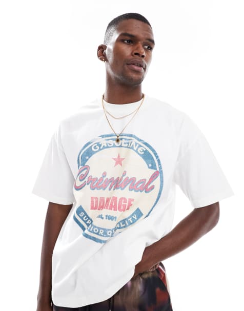 Criminal Damage Gasoline t-shirt off-white in off-white - view 1