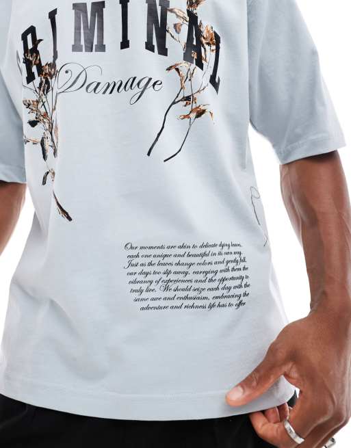 T-shirt Graphique Criminal Damage Homme - Blanc California Vineyard - Taille XL
