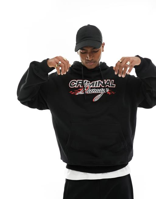 Graphics Sweats Brandy Melville Graphic Hoodie Criminal Damage