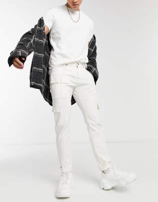 damage jeans white