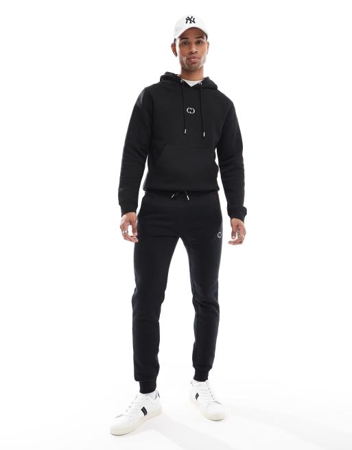 Criminal Damage logo joggers in black