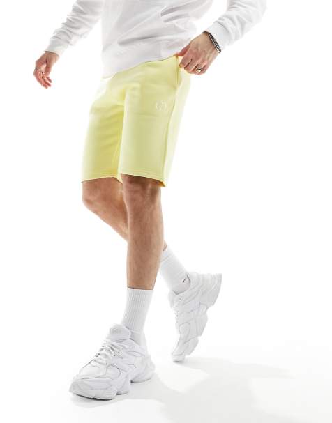 Criminal Damage logo short in lemon - view 1