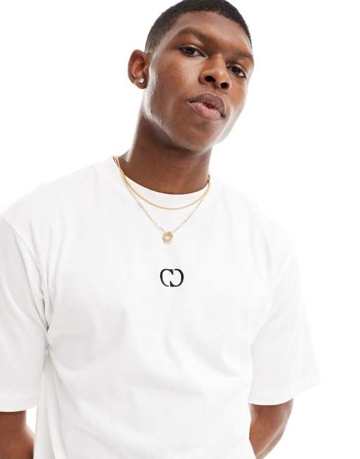 Criminal Damage logo t-shirt in white