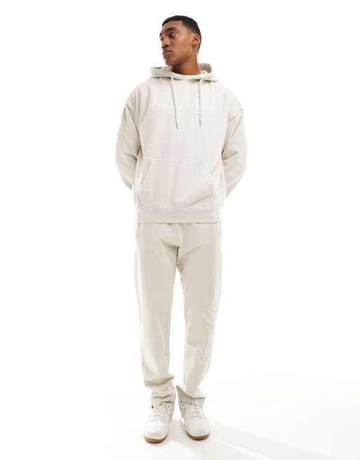 Criminal Damage marble wash hoodie in grey wash, 3 of 4