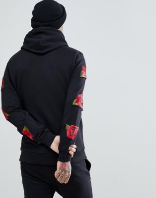 criminal damage rose hoodie