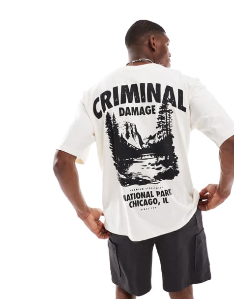 Criminal Damage National park t-shirt white in white - view 1